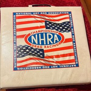Vintage NHRA National Hot Rod Association Championship Seat Cushions
